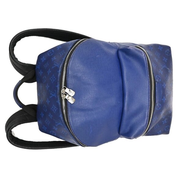 LOUIS VUITTON Discovery Backpack Taiga Llama Blue SHW M30229 99KB807 main image 8